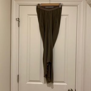 Rick Owens maxi silk skirt in color dusk